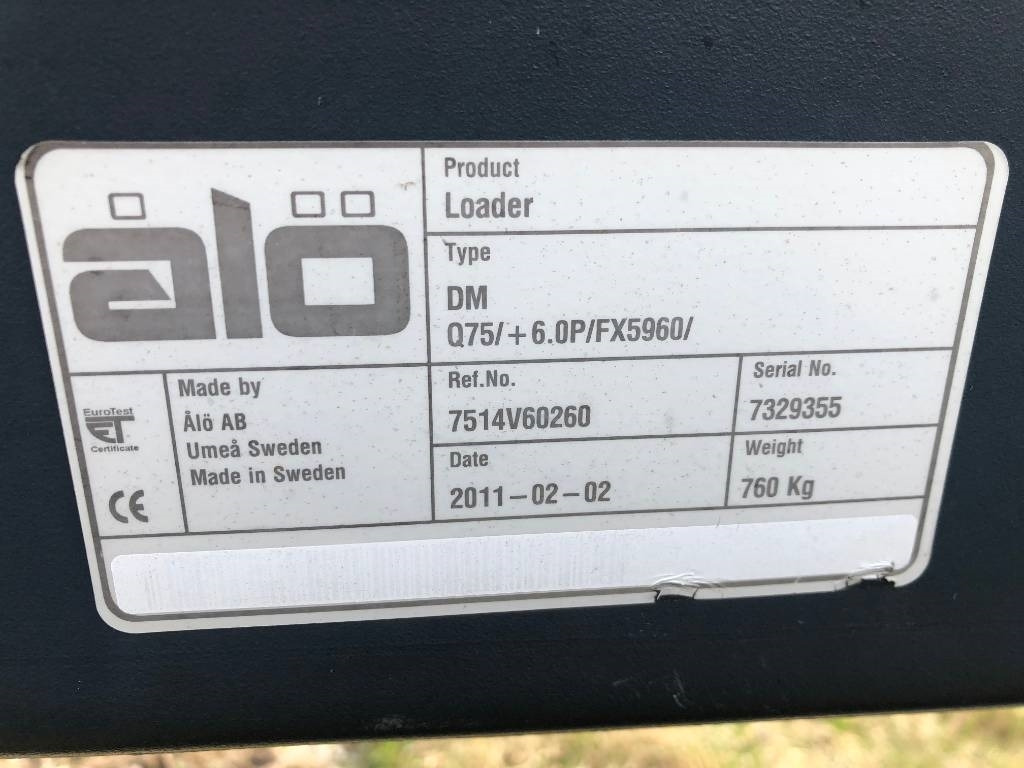 Reservdelar / Parts till Ålö / Trima Q75 Quicke - Predný nakladač na traktor: obrázok 3 Reservdelar / Parts till Ålö / Trima Q75 Quicke - Predný nakladač na traktor: obrázok 3