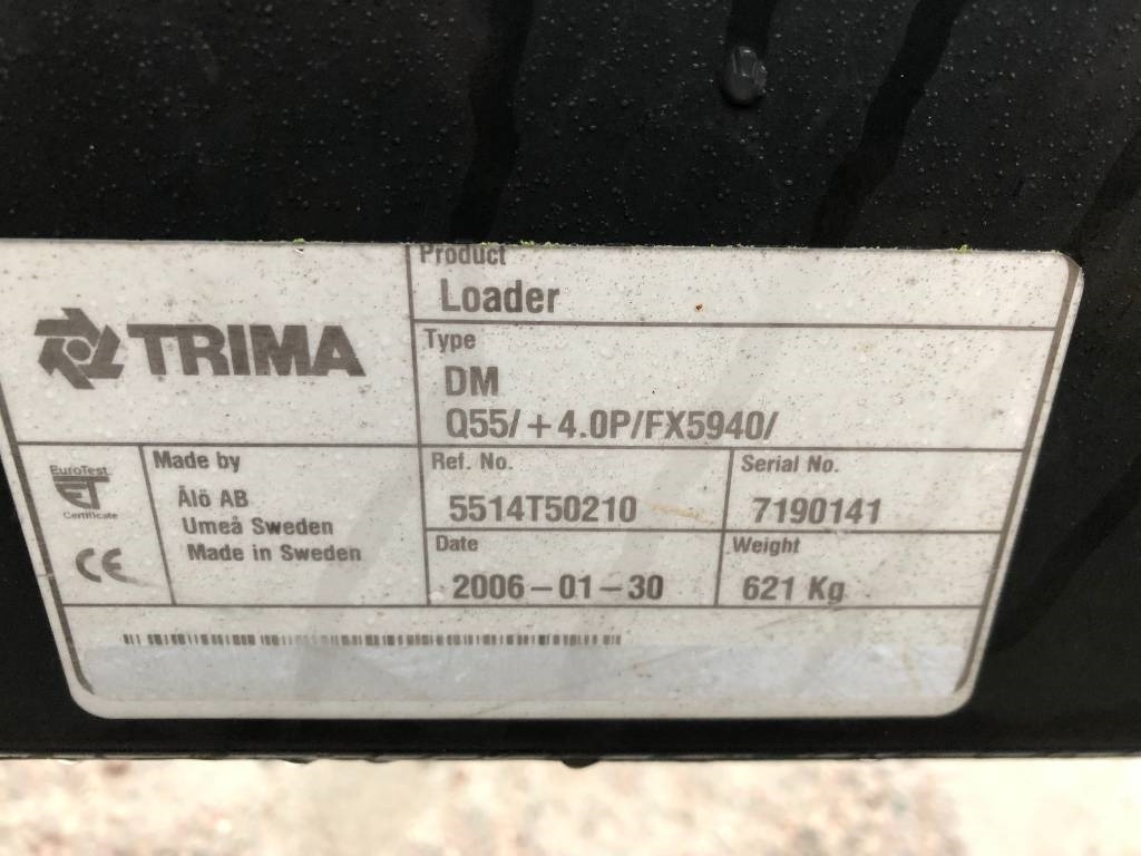 Reservdelar / Parts till Trima / Ålö +4,0P - Predný nakladač na traktor: obrázok 3 Reservdelar / Parts till Trima / Ålö +4,0P - Predný nakladač na traktor: obrázok 3