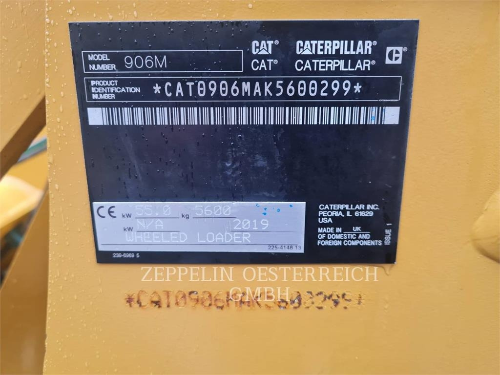 CAT 906M - Kolesový nakladač: obrázok 5 CAT 906M - Kolesový nakladač: obrázok 5