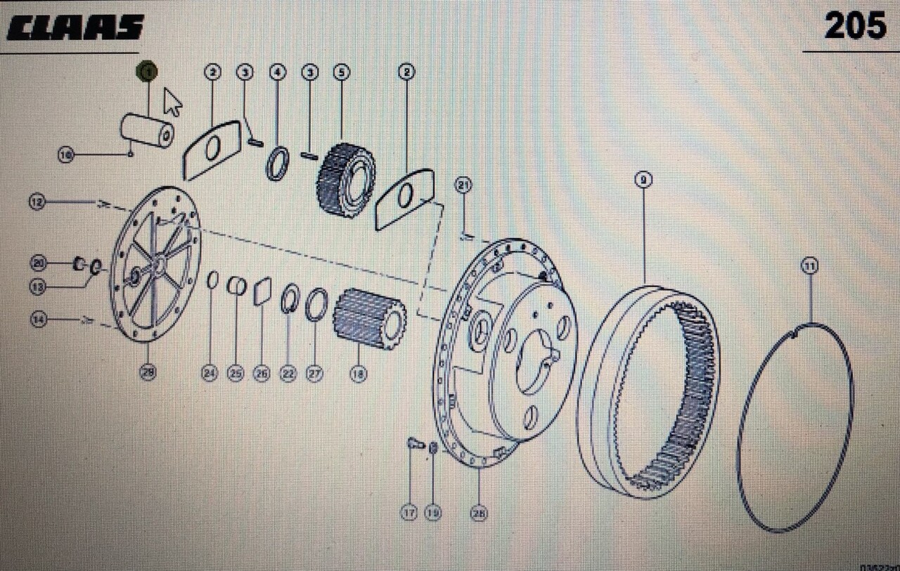 CLAAS 00 0598 932 0/Claas sworzeń/Claas Xerion 3300 3800 - Transmisie pre Traktor: obrázok 1 CLAAS 00 0598 932 0/Claas sworzeń/Claas Xerion 3300 3800 - Transmisie pre Traktor: obrázok 1