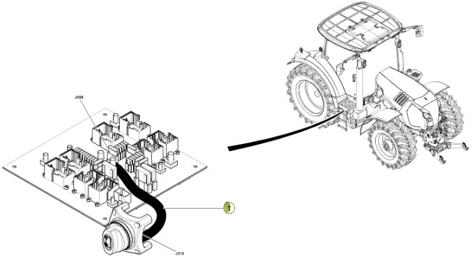 Claas Arion 550-520 650-620 - kabel wiązka elektryczna 0021503042 - Kábel/ Káblový zväzok pre Traktor: obrázok 2 Claas Arion 550-520 650-620 - kabel wiązka elektryczna 0021503042 - Kábel/ Káblový zväzok pre Traktor: obrázok 2