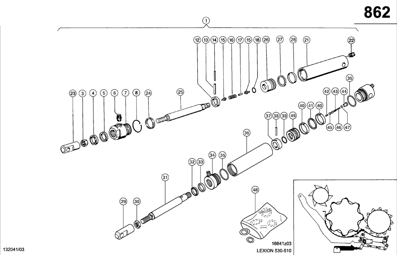 Claas Lexion 560 RURA CYLINDRA 0000418880 (Siłownik hydr. przestawianie klepiska, prawa) - Hydraulický valec pre Poľnohospodárske stroje: obrázok 1 Claas Lexion 560 RURA CYLINDRA 0000418880 (Siłownik hydr. przestawianie klepiska, prawa) - Hydraulický valec pre Poľnohospodárske stroje: obrázok 1