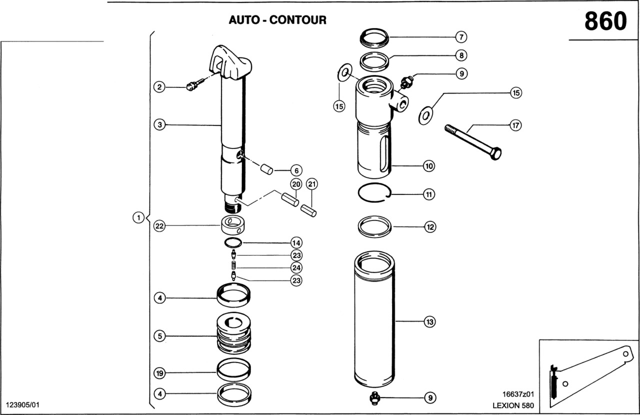 Claas Lexion 580 TŁOK 0000893491 (Siłownik hydr., przyrząd źniwny-dopasowanie poprzeczne) - Hydraulický valec pre Poľnohospodárske stroje: obrázok 1 Claas Lexion 580 TŁOK 0000893491 (Siłownik hydr., przyrząd źniwny-dopasowanie poprzeczne) - Hydraulický valec pre Poľnohospodárske stroje: obrázok 1