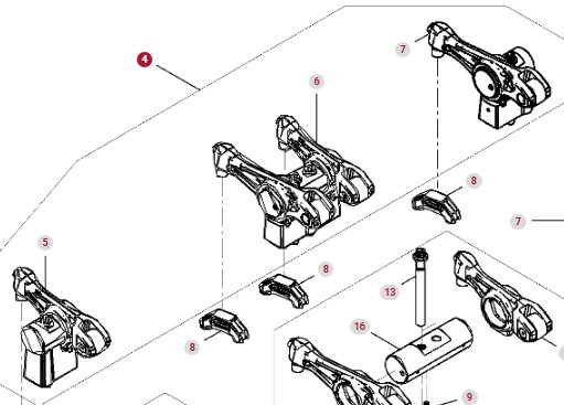 Fendt 936 Gen 7 Silnik D1556LE523 Dźwignia Popychacza H221PF050003A CZĘŚCI - Piestna tyč pre Traktor: obrázok 1 Fendt 936 Gen 7 Silnik D1556LE523 Dźwignia Popychacza H221PF050003A CZĘŚCI - Piestna tyč pre Traktor: obrázok 1