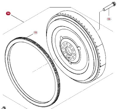 Fendt 936 Gen 7 Silnik D1556LE523 Koło Zamachowe Pierścień H218PF150273A H221PF050010A CZĘŚCI - Zotrvačník pre Poľnohospodárske stroje: obrázok 2 Fendt 936 Gen 7 Silnik D1556LE523 Koło Zamachowe Pierścień H218PF150273A H221PF050010A CZĘŚCI - Zotrvačník pre Poľnohospodárske stroje: obrázok 2