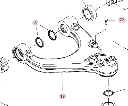 Fendt Vario 1038 1042 1046 1050 GEN 3 Wahacz Kompletny Prawy Prawa Strona F530300051090 - Reakčná tyč pre Poľnohospodárske stroje: obrázok 1 Fendt Vario 1038 1042 1046 1050 GEN 3 Wahacz Kompletny Prawy Prawa Strona F530300051090 - Reakčná tyč pre Poľnohospodárske stroje: obrázok 1