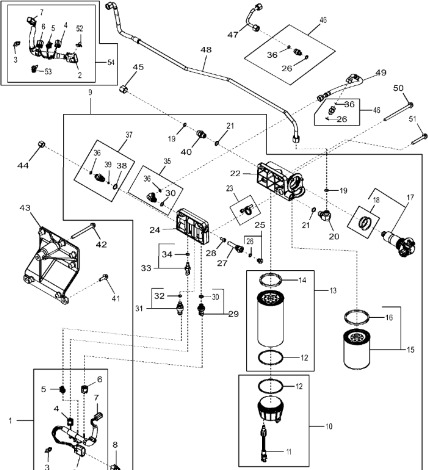 John Deere 9470RX - Głowica filtra RE533069 (Silnik) - Motor a diely pre Traktor: obrázok 1 John Deere 9470RX - Głowica filtra RE533069 (Silnik) - Motor a diely pre Traktor: obrázok 1