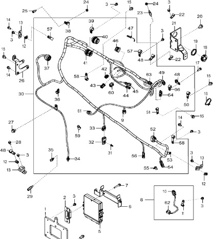 John Deere 9470RX - Wiązka przewodów DZ107343 (Silnik) - Kábel/ Káblový zväzok pre Poľnohospodárske stroje: obrázok 1 John Deere 9470RX - Wiązka przewodów DZ107343 (Silnik) - Kábel/ Káblový zväzok pre Poľnohospodárske stroje: obrázok 1