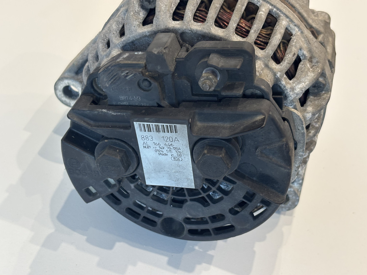 John Deere Alternator AL166646 379IA1095 Bosch 0124515126 - Alternátor pre Poľnohospodárske stroje: obrázok 2 John Deere Alternator AL166646 379IA1095 Bosch 0124515126 - Alternátor pre Poľnohospodárske stroje: obrázok 2