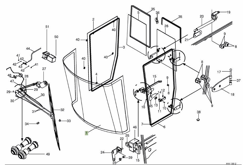 Krone Big M II - ramię podwójne wycieraczki 002204120 - Stierač pre Poľnohospodárske stroje: obrázok 1 Krone Big M II - ramię podwójne wycieraczki 002204120 - Stierač pre Poľnohospodárske stroje: obrázok 1