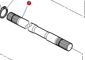 Massey Ferguson 6497 6499 Wał Odbioru Mocy WOM 3790868M1 - Poloos pre Poľnohospodárske stroje: obrázok 1 Massey Ferguson 6497 6499 Wał Odbioru Mocy WOM 3790868M1 - Poloos pre Poľnohospodárske stroje: obrázok 1