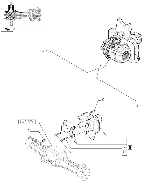 New Holland T6090 T6070 Reman-axle differential 87657522R - Diferenciál pre Traktor: obrázok 1 New Holland T6090 T6070 Reman-axle differential 87657522R - Diferenciál pre Traktor: obrázok 1