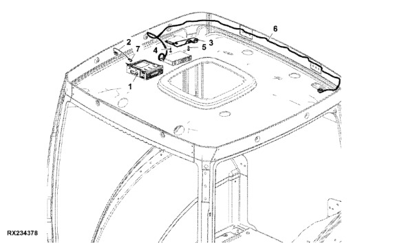 RE575067 John Deere 8345R - Radio - Palubná doska pre Traktor: obrázok 1 RE575067 John Deere 8345R - Radio - Palubná doska pre Traktor: obrázok 1