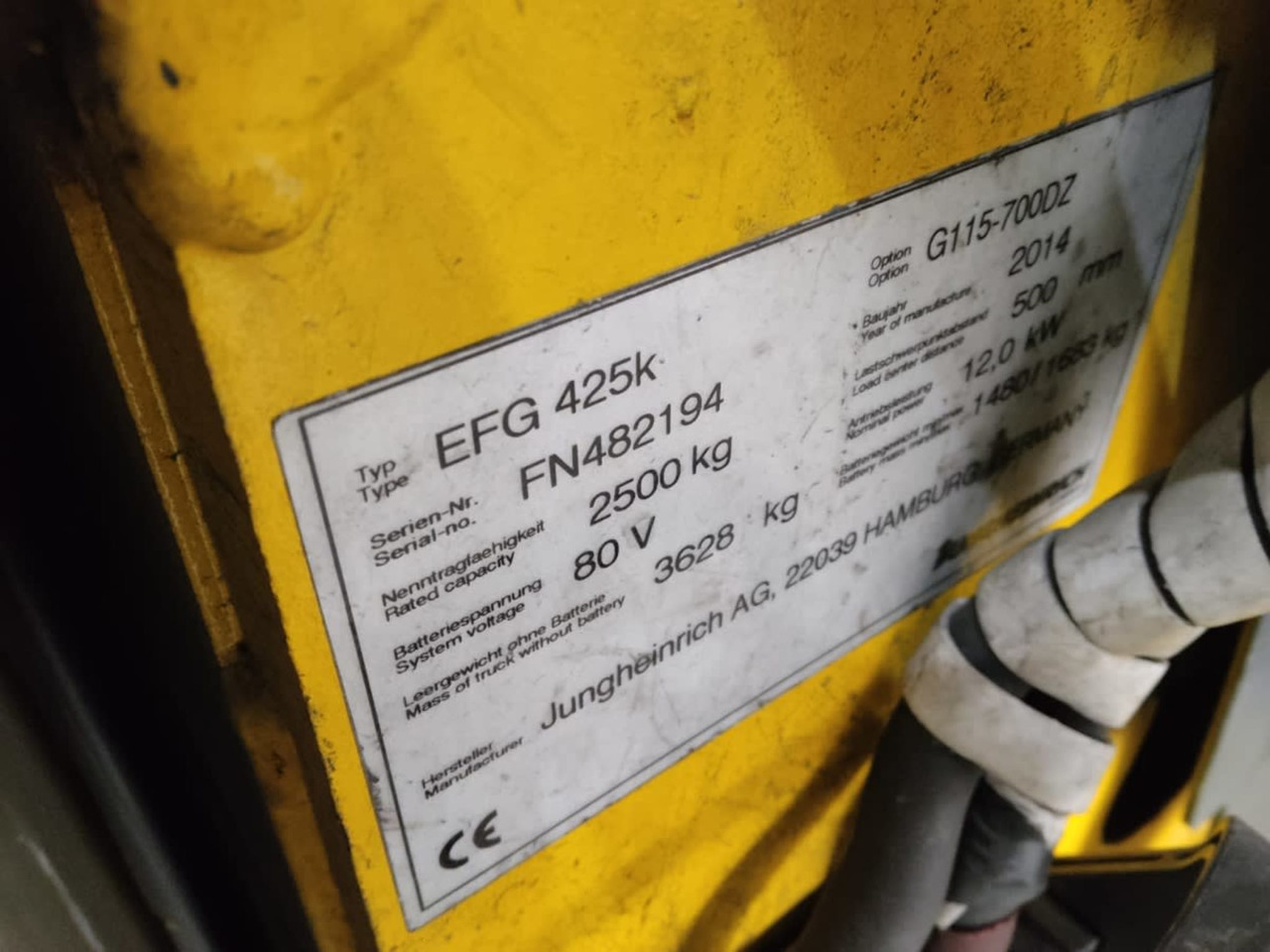 Jungheinrich EFG425 - Elektrický vysokozdvižný vozík: obrázok 2 Jungheinrich EFG425 - Elektrický vysokozdvižný vozík: obrázok 2