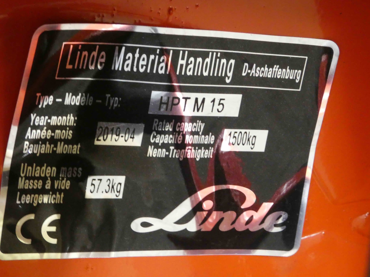 Linde 3x HPTM15Low/350mm - Paletový vozík: obrázok 2 Linde 3x HPTM15Low/350mm - Paletový vozík: obrázok 2