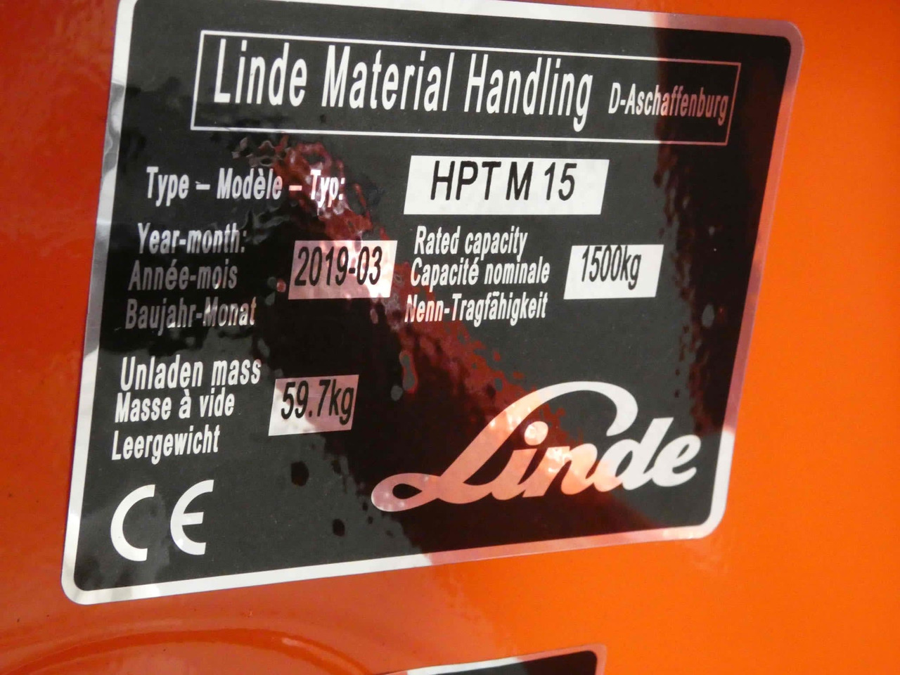 Linde 8x HPTM15/565mm - Paletový vozík: obrázok 2 Linde 8x HPTM15/565mm - Paletový vozík: obrázok 2