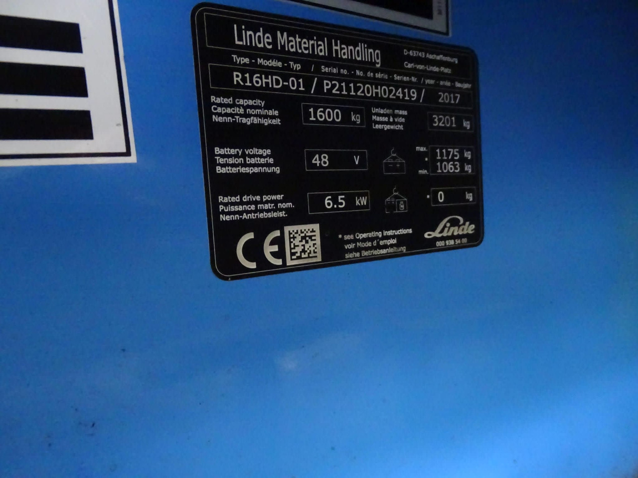 Linde R16HD-01 - Skladový zakladač: obrázok 2 Linde R16HD-01 - Skladový zakladač: obrázok 2