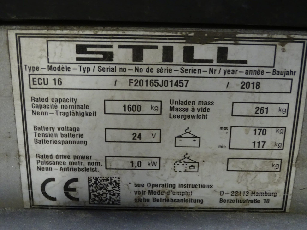 STILL ECU16 - Paletový vozík: obrázok 2 STILL ECU16 - Paletový vozík: obrázok 2