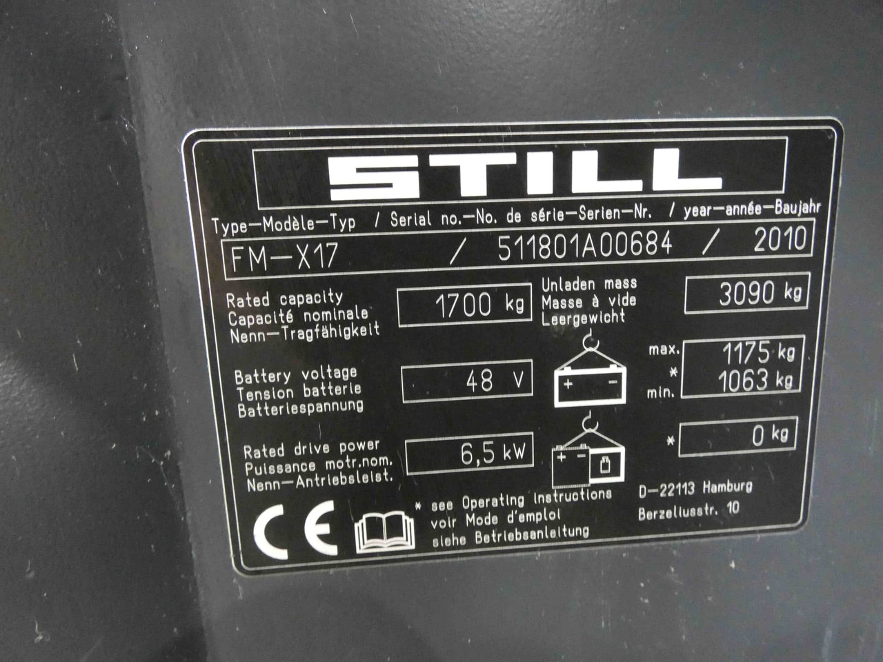 STILL FM-X17 - Skladový zakladač: obrázok 5 STILL FM-X17 - Skladový zakladač: obrázok 5