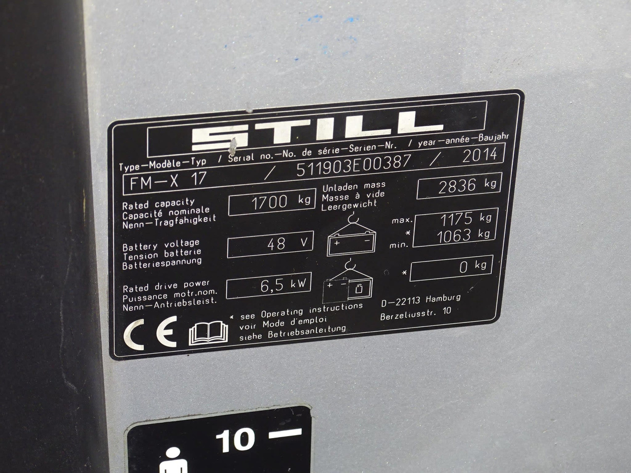STILL FM-X17 - Skladový zakladač: obrázok 5 STILL FM-X17 - Skladový zakladač: obrázok 5