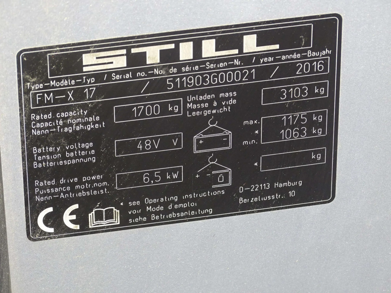 STILL FM-X17 - Skladový zakladač: obrázok 5 STILL FM-X17 - Skladový zakladač: obrázok 5
