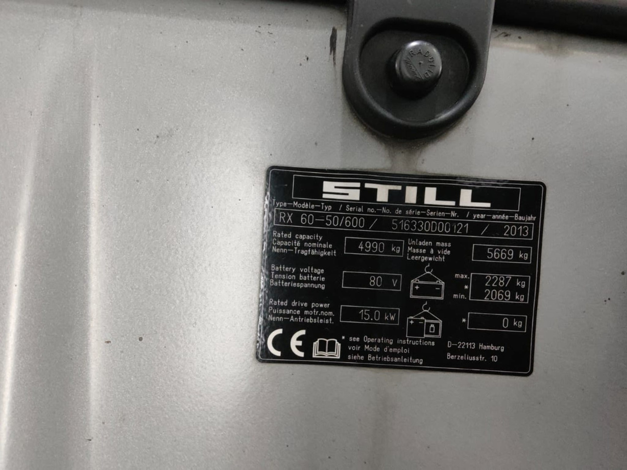 STILL RX60-50/600 - Elektrický vysokozdvižný vozík: obrázok 5 STILL RX60-50/600 - Elektrický vysokozdvižný vozík: obrázok 5