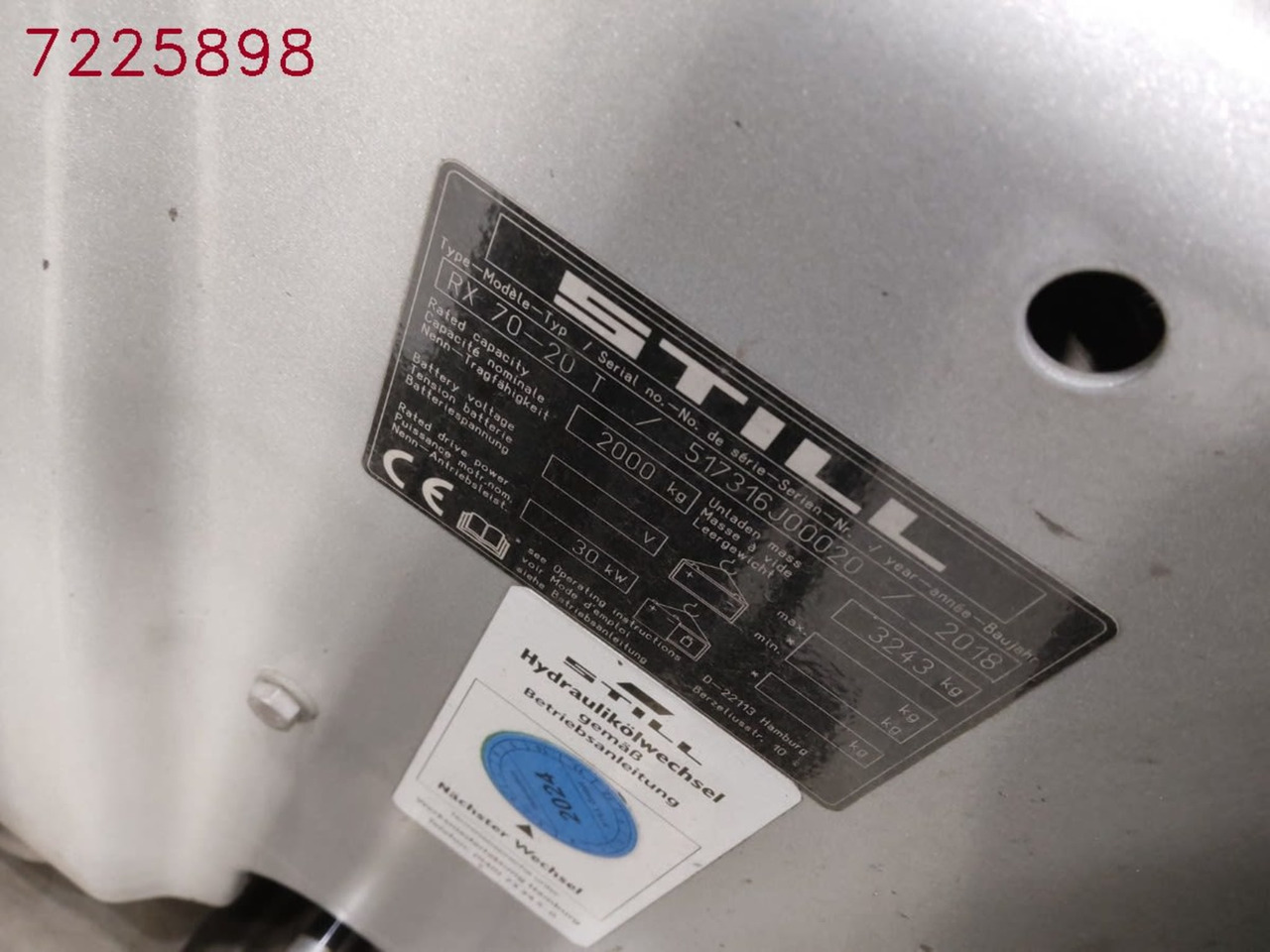 STILL RX70-20T - Plynový vysokozdvižný vozík: obrázok 2 STILL RX70-20T - Plynový vysokozdvižný vozík: obrázok 2