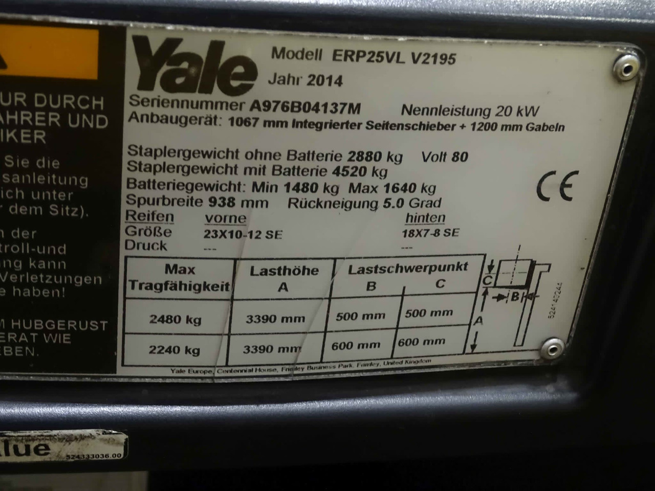 Yale ERP25VL - Elektrický vysokozdvižný vozík: obrázok 2 Yale ERP25VL - Elektrický vysokozdvižný vozík: obrázok 2
