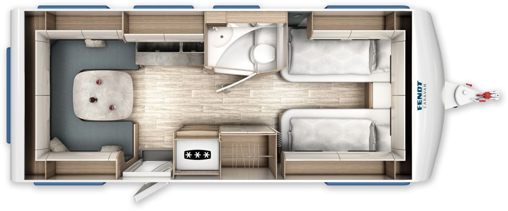 Fendt Tendenza 550 SG 2026 Safety 2000kg +++ - Obytný príves: obrázok 2 Fendt Tendenza 550 SG 2026 Safety 2000kg +++ - Obytný príves: obrázok 2