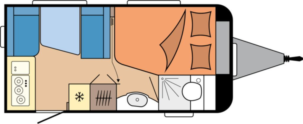 Hobby De Luxe 400 SFe 1500kg., Fahrradträger - Obytný príves: obrázok 2 Hobby De Luxe 400 SFe 1500kg., Fahrradträger - Obytný príves: obrázok 2