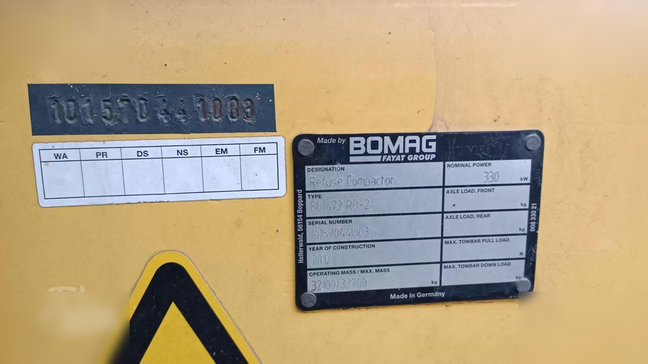 2012 BOMAG BC672RB-2 - Kompaktor: obrázok 5 2012 BOMAG BC672RB-2 - Kompaktor: obrázok 5