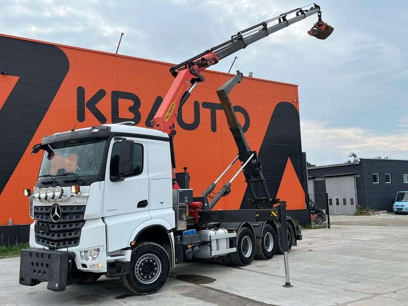 Mercedes-Benz Arocs 3242 8x4 PK22002 / RETARDER / SNOW PLOW EQUIPMENT / GRAPPLE - Hákový nosič kontajnerov, Auto s hydraulickou rukou: obrázok 1 Mercedes-Benz Arocs 3242 8x4 PK22002 / RETARDER / SNOW PLOW EQUIPMENT / GRAPPLE - Hákový nosič kontajnerov, Auto s hydraulickou rukou: obrázok 1