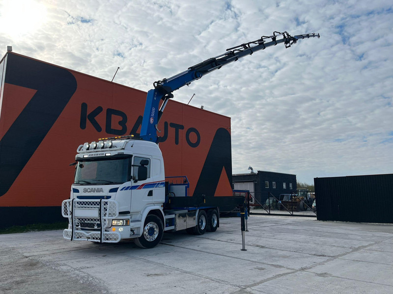 Scania G 490 6x2 HMF 5020 K6 + JIB / RETARDER - Valníkový/ Plošinový nákladný automobil, Auto s hydraulickou rukou: obrázok 1 Scania G 490 6x2 HMF 5020 K6 + JIB / RETARDER - Valníkový/ Plošinový nákladný automobil, Auto s hydraulickou rukou: obrázok 1