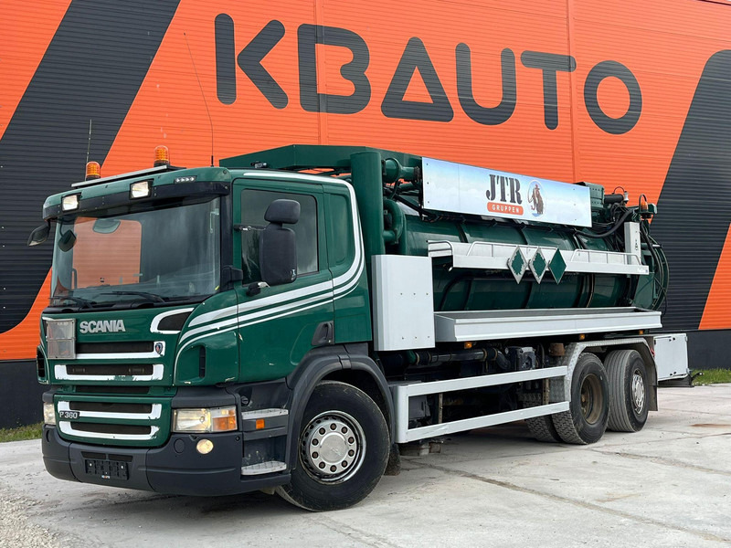 Scania P 360 6x2*4 Larsen A/S TANK 10000 l / VACUUM Vacustar W1300R / PRESSURE Uraca F716 - Fekálne vozidlo: obrázok 1 Scania P 360 6x2*4 Larsen A/S TANK 10000 l / VACUUM Vacustar W1300R / PRESSURE Uraca F716 - Fekálne vozidlo: obrázok 1
