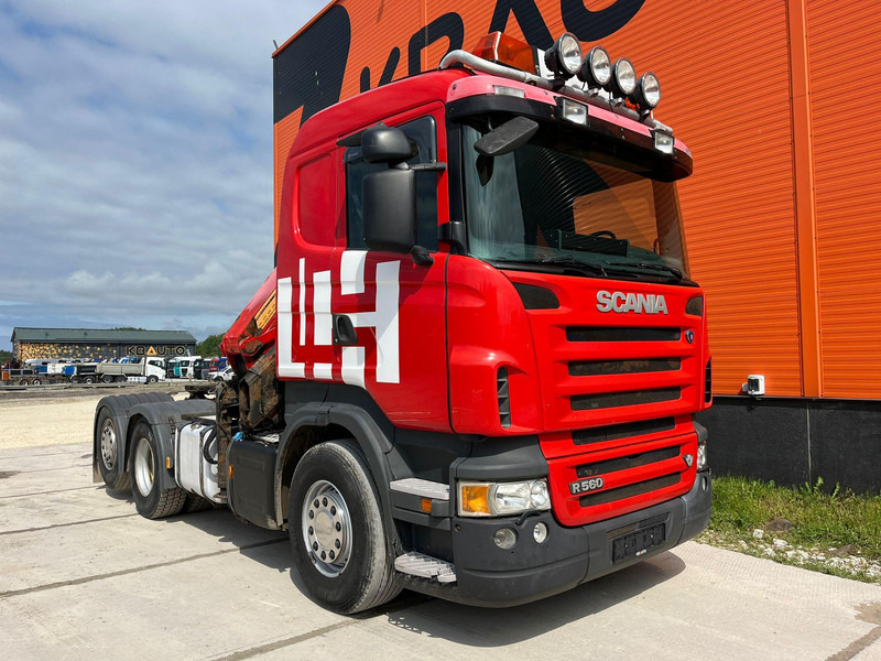 Scania R 560 6x2 HMF2220 K4 / RETARDER - Valníkový/ Plošinový nákladný automobil, Auto s hydraulickou rukou: obrázok 4 Scania R 560 6x2 HMF2220 K4 / RETARDER - Valníkový/ Plošinový nákladný automobil, Auto s hydraulickou rukou: obrázok 4