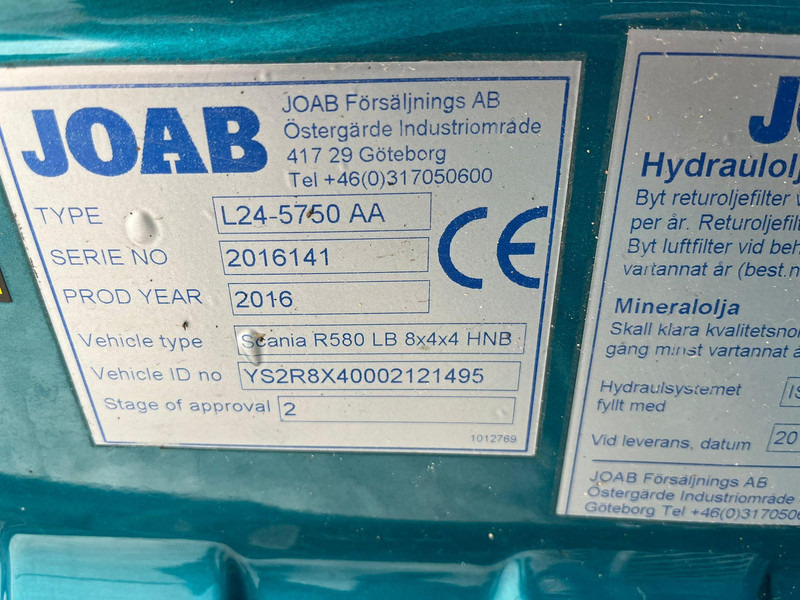 Leasing Scania R 580 8x4*4 JOAB L 24 ton / L=5750 mm Scania R 580 8x4*4 JOAB L 24 ton / L=5750 mm: obrázok 14 Leasing Scania R 580 8x4*4 JOAB L 24 ton / L=5750 mm Scania R 580 8x4*4 JOAB L 24 ton / L=5750 mm: obrázok 14