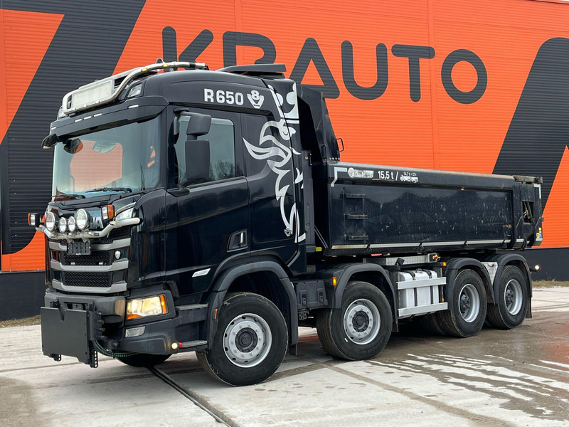 Scania R 650 8x4 FRONT PLOW EQUIPMENT / FULL STEEL / HUB REDUCTION / WEBASTO - Sklápač: obrázok 1 Scania R 650 8x4 FRONT PLOW EQUIPMENT / FULL STEEL / HUB REDUCTION / WEBASTO - Sklápač: obrázok 1