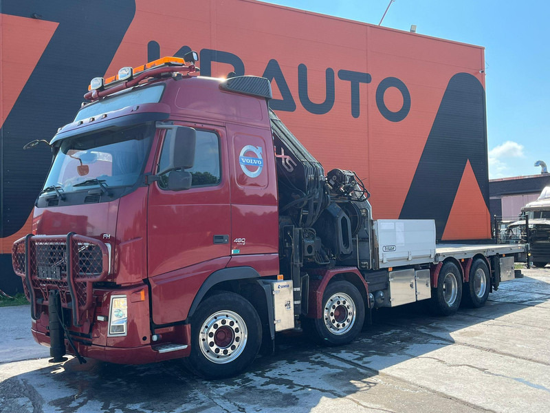 Volvo FH 480 8x4 HIAB 1055E-8 / WINCH / PLATFORM L=6928 mm - Valníkový/ Plošinový nákladný automobil, Auto s hydraulickou rukou: obrázok 2 Volvo FH 480 8x4 HIAB 1055E-8 / WINCH / PLATFORM L=6928 mm - Valníkový/ Plošinový nákladný automobil, Auto s hydraulickou rukou: obrázok 2