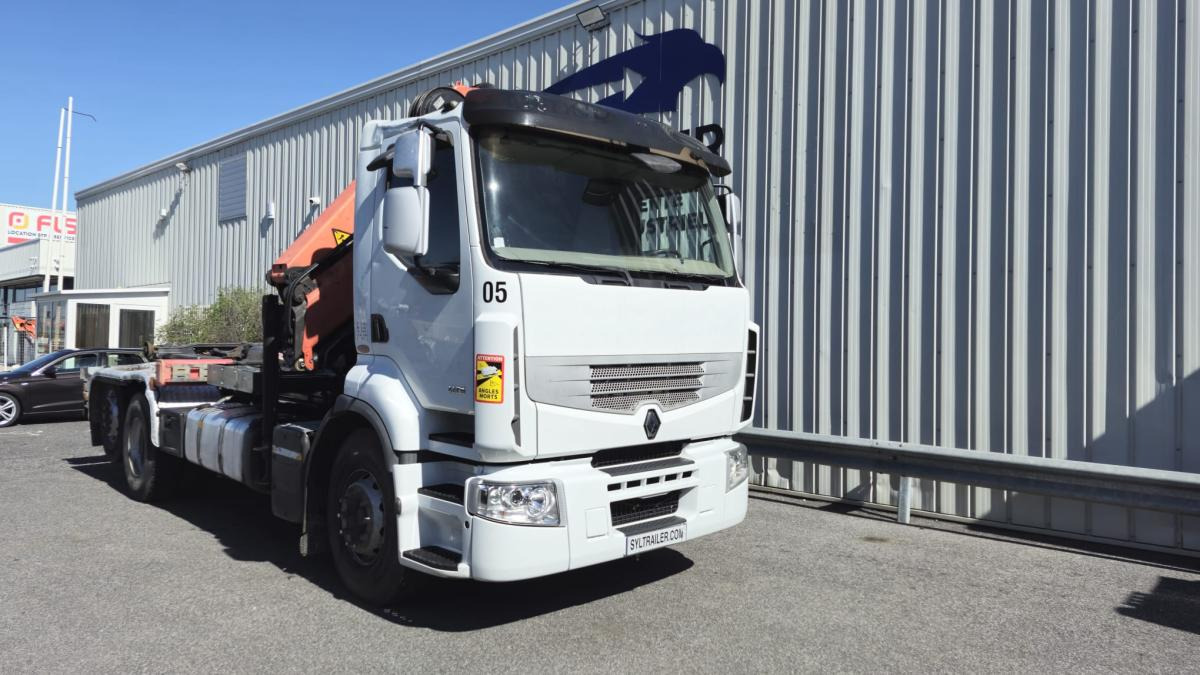 Renault Premium avec grue PALFINGER PK 18000 - Hákový nosič kontajnerov, Auto s hydraulickou rukou: obrázok 4 Renault Premium avec grue PALFINGER PK 18000 - Hákový nosič kontajnerov, Auto s hydraulickou rukou: obrázok 4