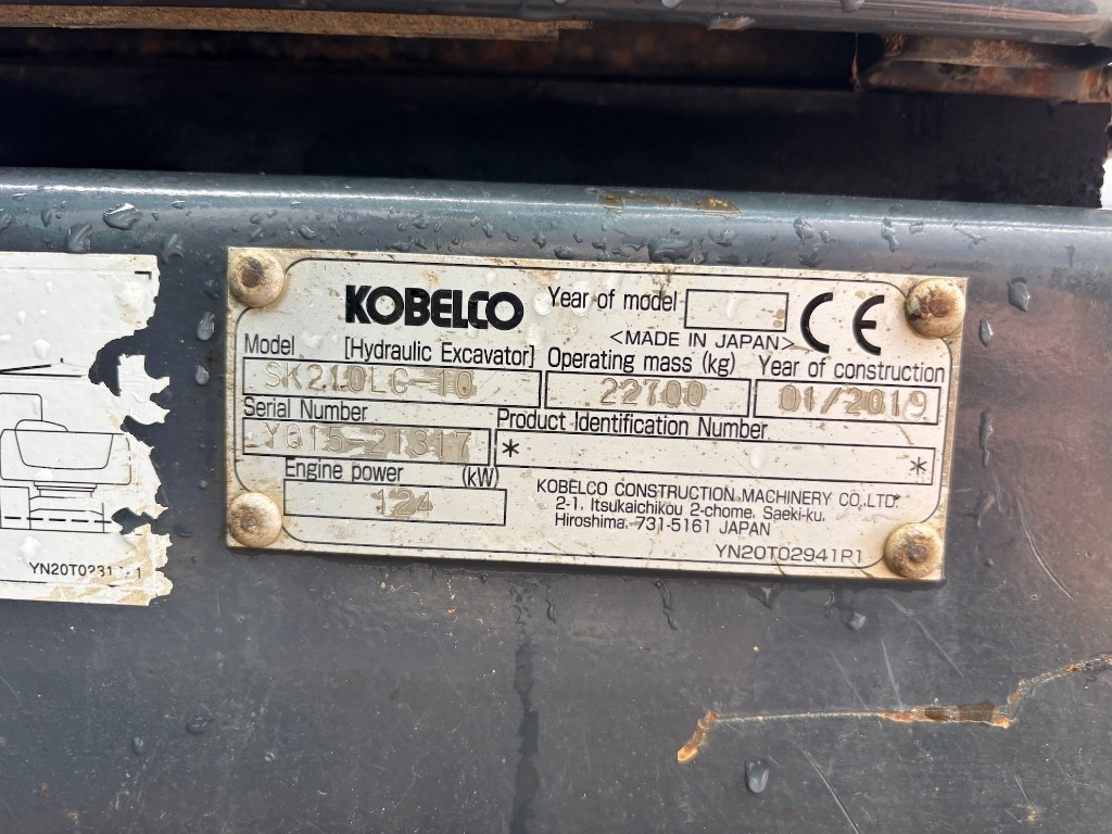 Pásové rýpadlo Kobelco SK 210 LC-10: obrázok 24