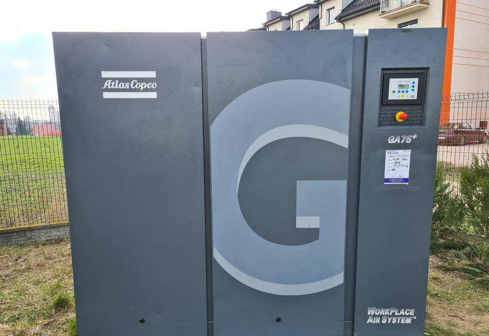 Kompresor śrubowy ATLAS COPCO GA 75 + - Vzduchový kompresor: obrázok 1 Kompresor śrubowy ATLAS COPCO GA 75 + - Vzduchový kompresor: obrázok 1