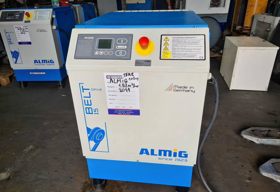 Kompresor śrubowy Almig Belt 15, 15 kw. 2011r - Vzduchový kompresor: obrázok 2 Kompresor śrubowy Almig Belt 15, 15 kw. 2011r - Vzduchový kompresor: obrázok 2