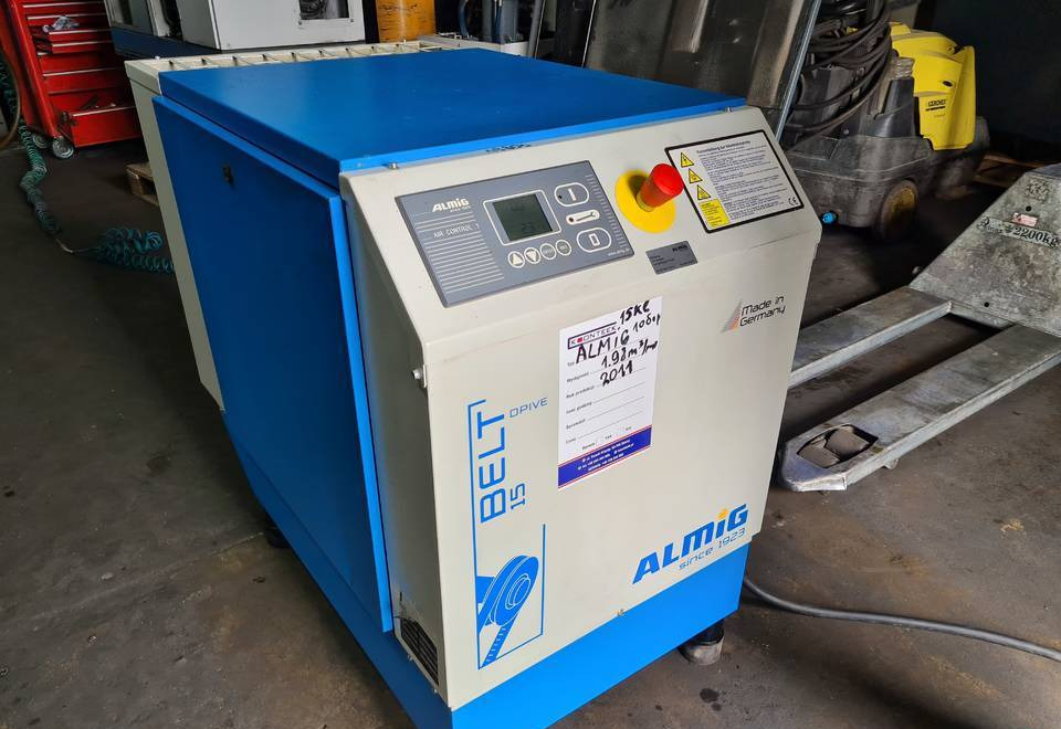 Kompresor śrubowy Almig Belt 15, 15 kw. 2011r - Vzduchový kompresor: obrázok 3 Kompresor śrubowy Almig Belt 15, 15 kw. 2011r - Vzduchový kompresor: obrázok 3