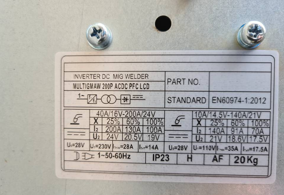 Spawarka WELDKAR MULTIGMAW Mig, Mag, Mma, Tig 200 A - Zváracia technika: obrázok 4 Spawarka WELDKAR MULTIGMAW Mig, Mag, Mma, Tig 200 A - Zváracia technika: obrázok 4