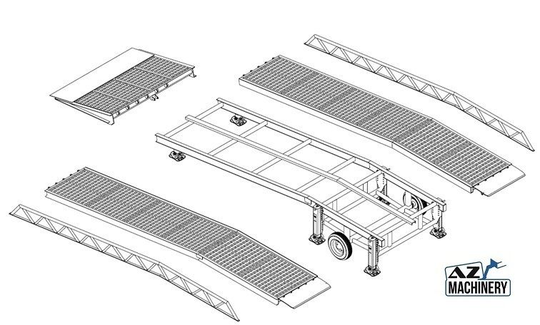 Nový Nakladacia rampa AZ RAMP STAR-10-XL mobile loading ramp: obrázok 10 Nový Nakladacia rampa AZ RAMP STAR-10-XL mobile loading ramp: obrázok 10
