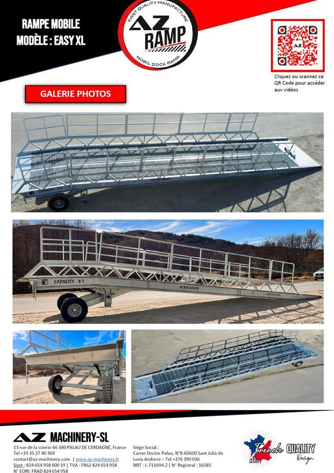 Nakladacia rampa **RENTAL 12-24-36 Month** AZ RAMP-EASY XL-8 . Mobil Loading Ramp: obrázok 6