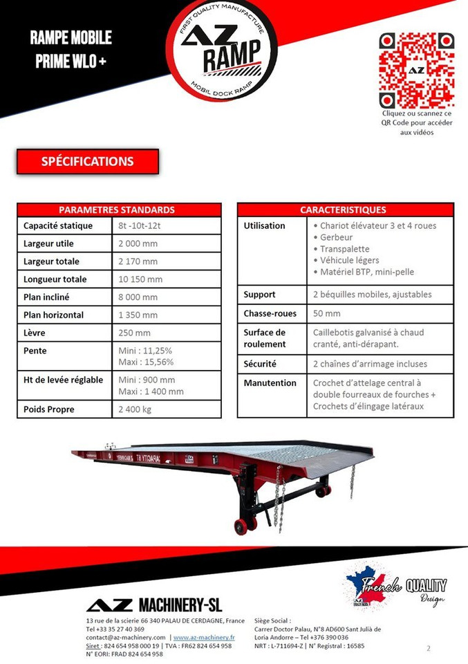 **RENTAL 12-24-36 Month** AZ RAMP-PRIME PRIME WLO + 8 . Industrial Mobil Loading Ramp - Nakladacia rampa: obrázok 4 **RENTAL 12-24-36 Month** AZ RAMP-PRIME PRIME WLO + 8 . Industrial Mobil Loading Ramp - Nakladacia rampa: obrázok 4
