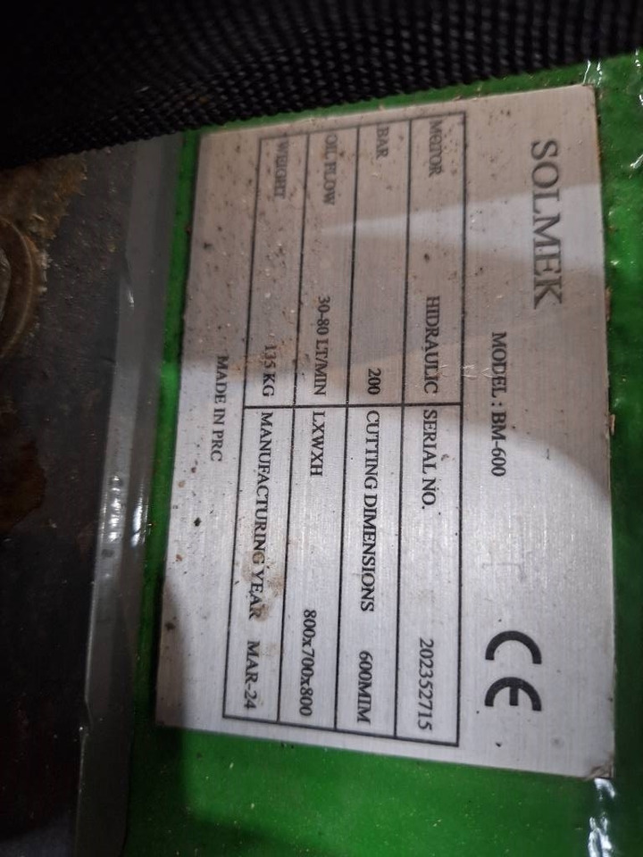 Solmek Bm-600 - Demolačné kliešte: obrázok 4 Solmek Bm-600 - Demolačné kliešte: obrázok 4