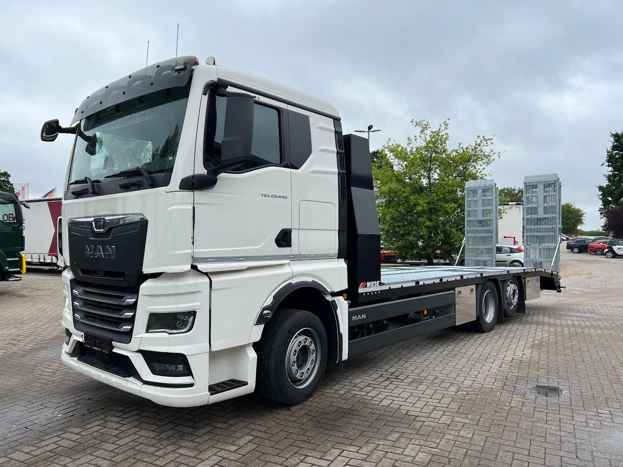 MAN Baumaschinen-  Arbeitsbühnentransporter Rampen - Odťahovy voz: obrázok 3 MAN Baumaschinen-  Arbeitsbühnentransporter Rampen - Odťahovy voz: obrázok 3