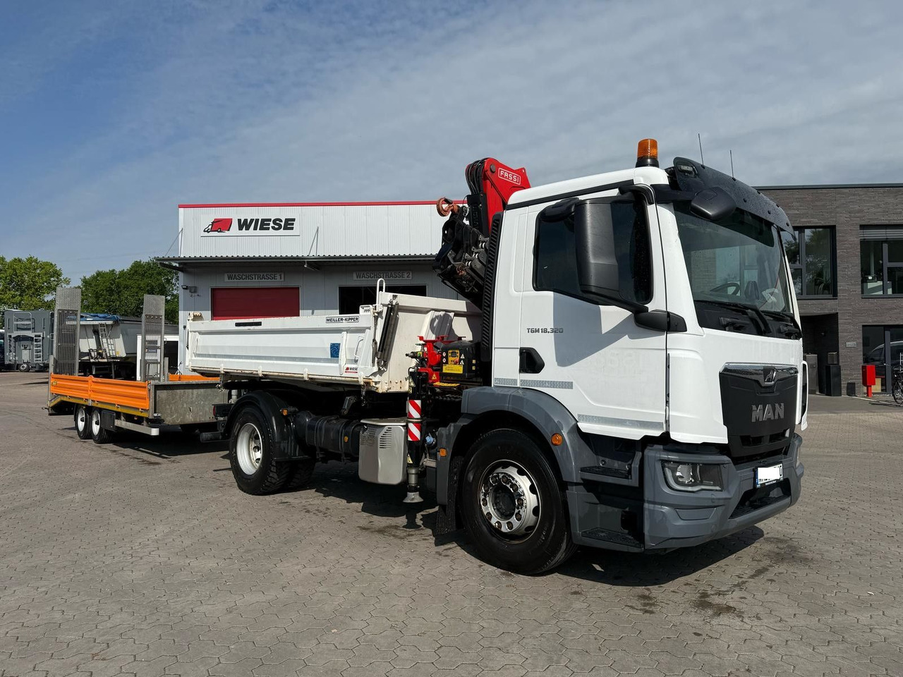 MAN TGM 18.320 4x2 BB Kran Fassi F135 Kipper Meiller - Auto s hydraulickou rukou: obrázok 1 MAN TGM 18.320 4x2 BB Kran Fassi F135 Kipper Meiller - Auto s hydraulickou rukou: obrázok 1
